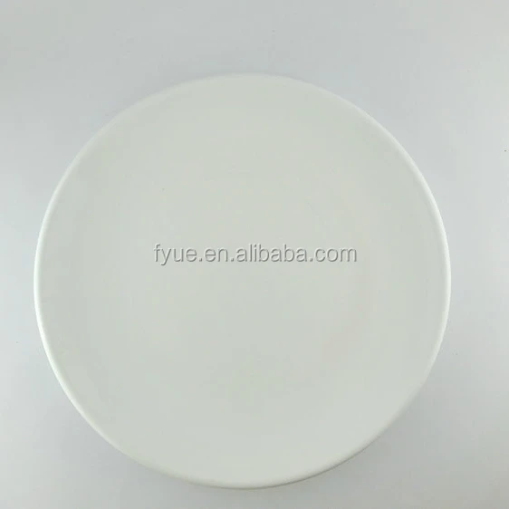 14 inch big size flat white round cake plate for cake serving