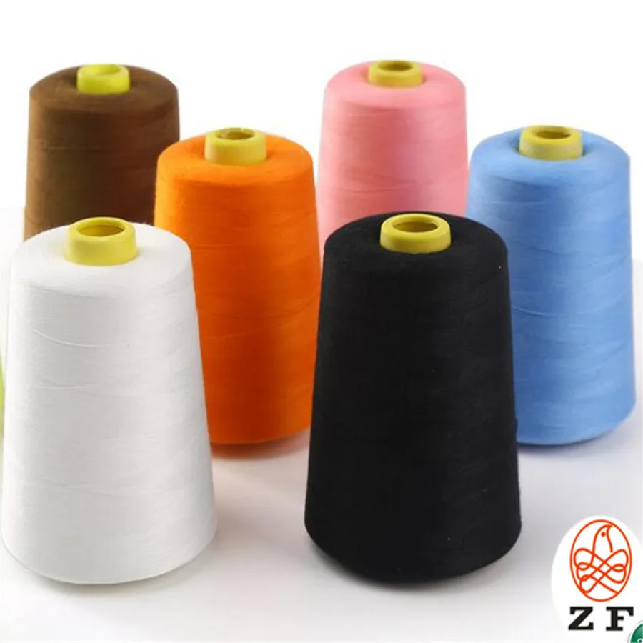 Multi colors sewing thread polyester 40/2 3 color polyester thread