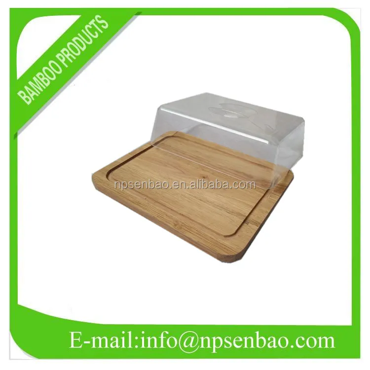 Оптовая продажа круглая бамбуковая подставка с крышкой