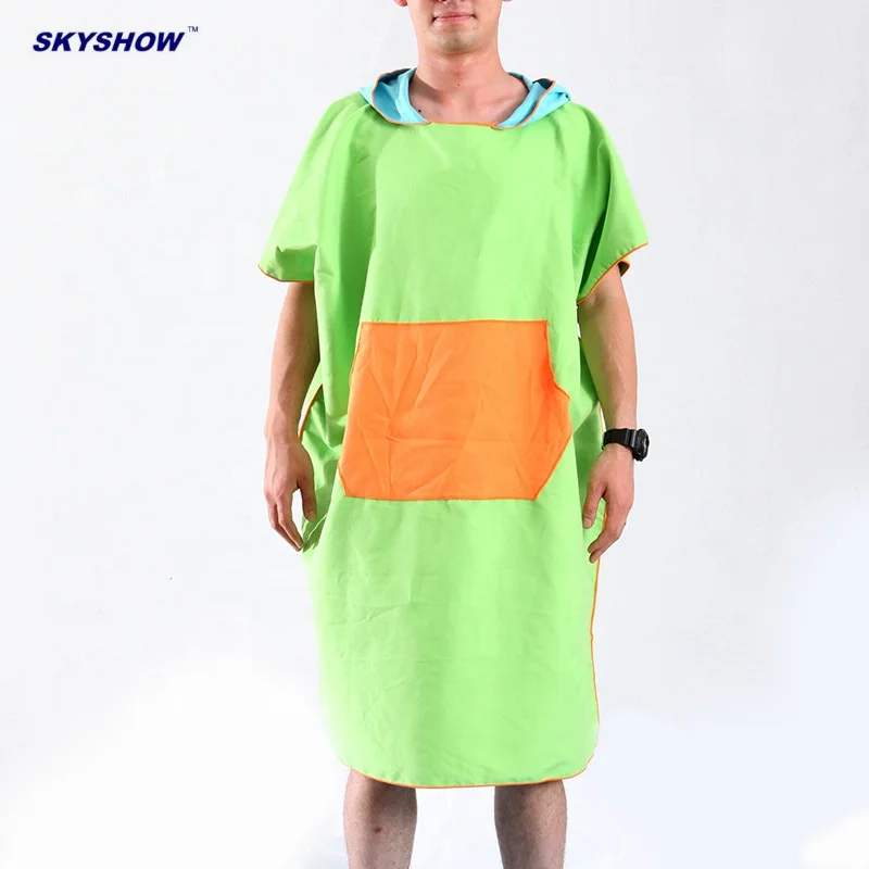 wholesale customized logo towel beach poncho towel