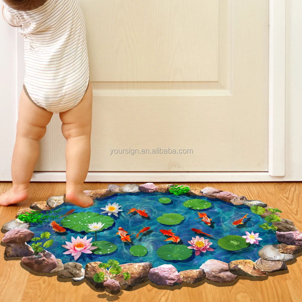 custom decals printing decoration dance 3d floor stickers graphics