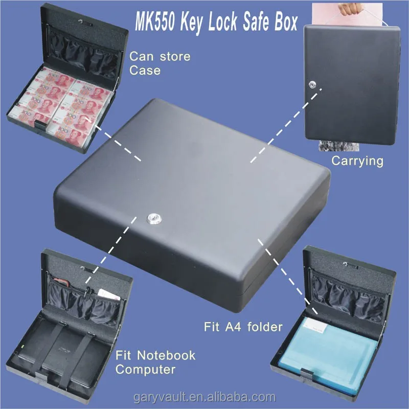 OEM micro gary vault high quality MK550 gun safe box with new biometric fingerprint sensor