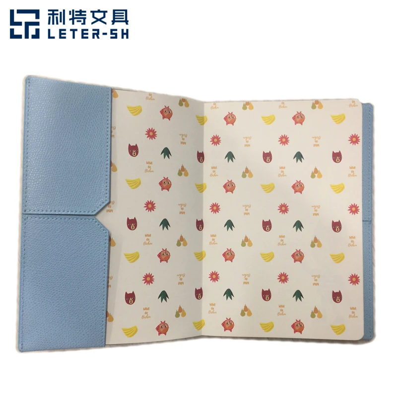 
Cute Korea brand license MIMI school office stationery 4cp Leather PU cover notebook Planner journal diary PVC index page 