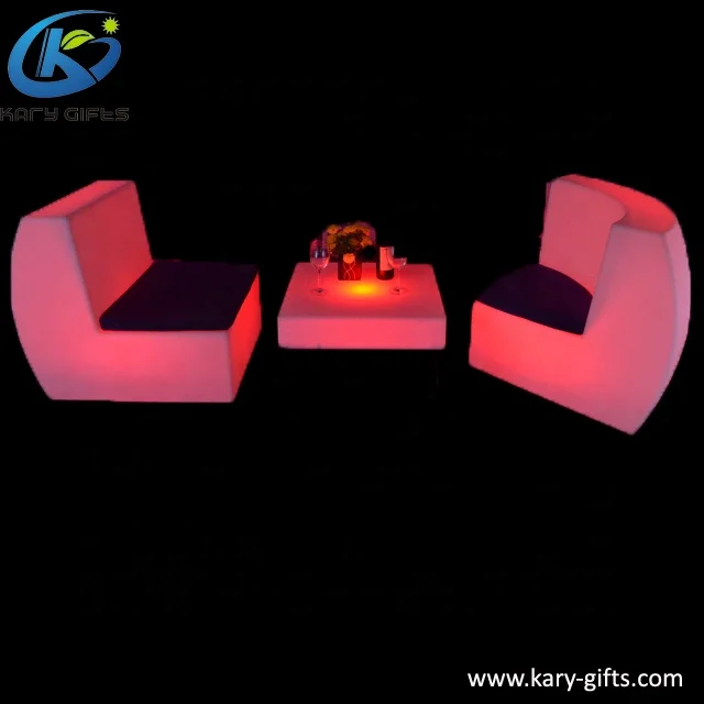 Commercial led sofa set hookah lounge furniture