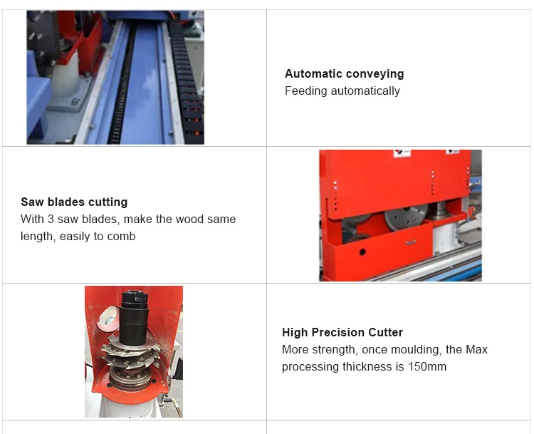 MXB3515 Woodworking Finger Joint Shaper Machine Finer Jointer for Door Flame