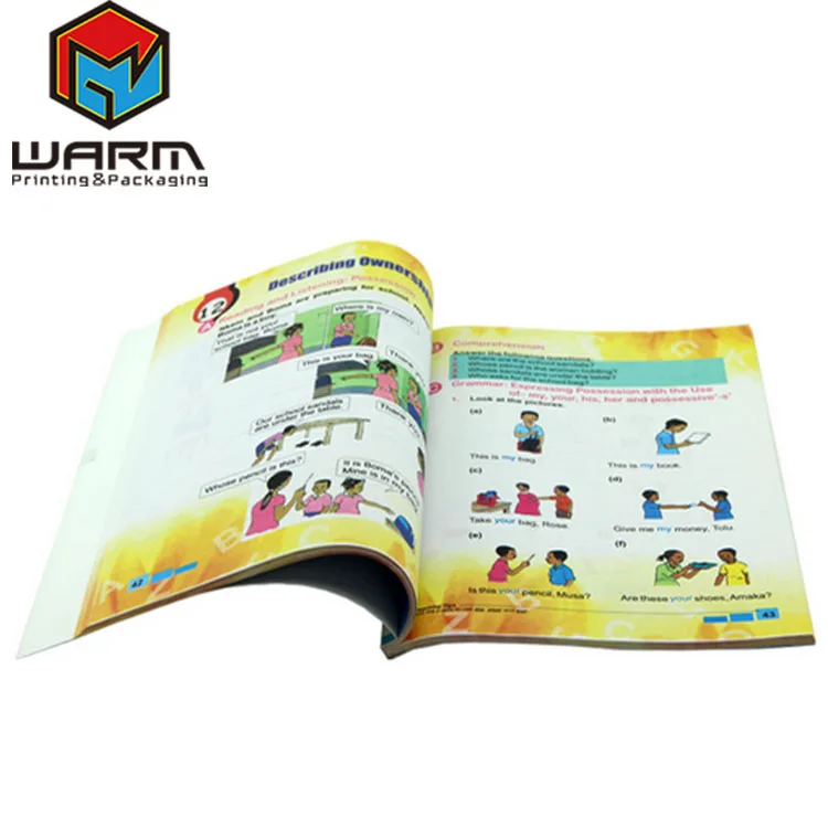 
2021 Wholesale College Educational Books Custom Perfect Binding workbook printing school books 