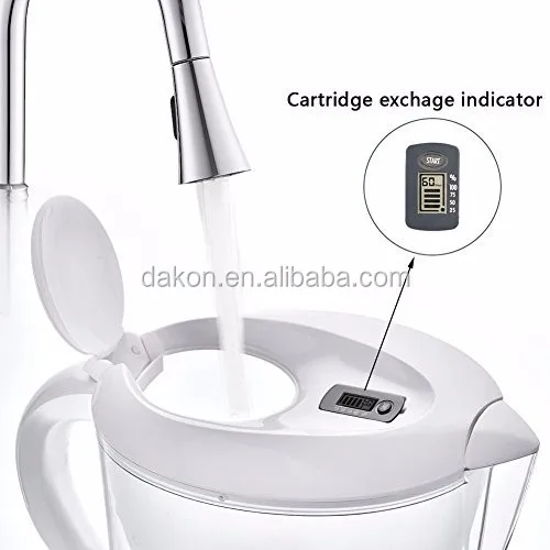 Alkaline Water Pitcher - Best for Instantly Filtered, Clean Water - 3.5 Liter Purifier & Alkalinity Filter jug