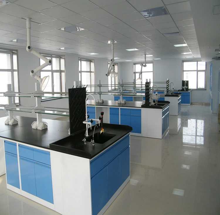 China School Laboratory Furniture Manufacturer Steel Wood Work Bench for Sale