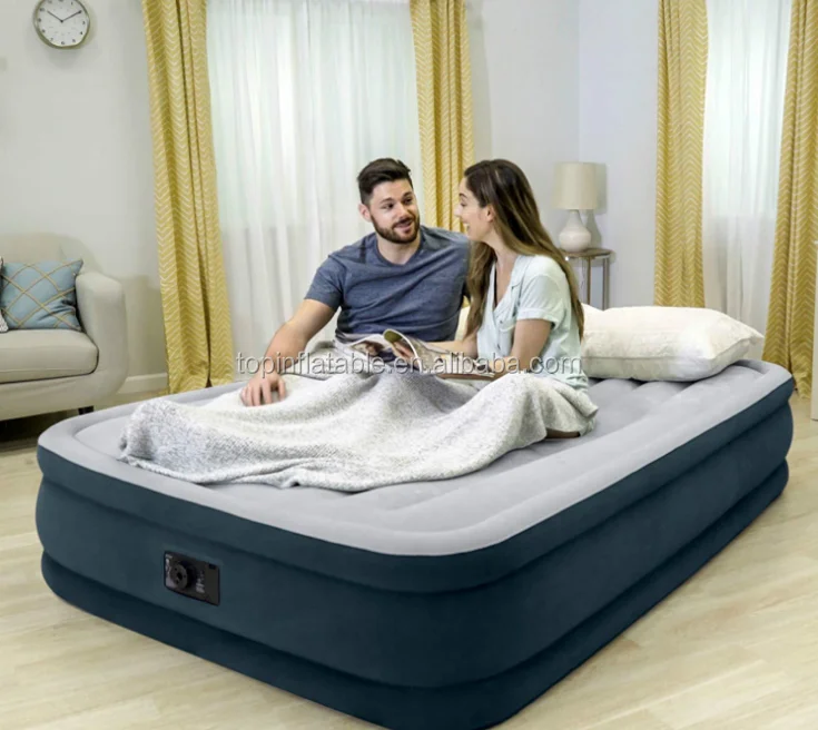 Eco PVC Material and EN71, EN15649-1, ASTM Certificate single/double size inflatable air bed mattress