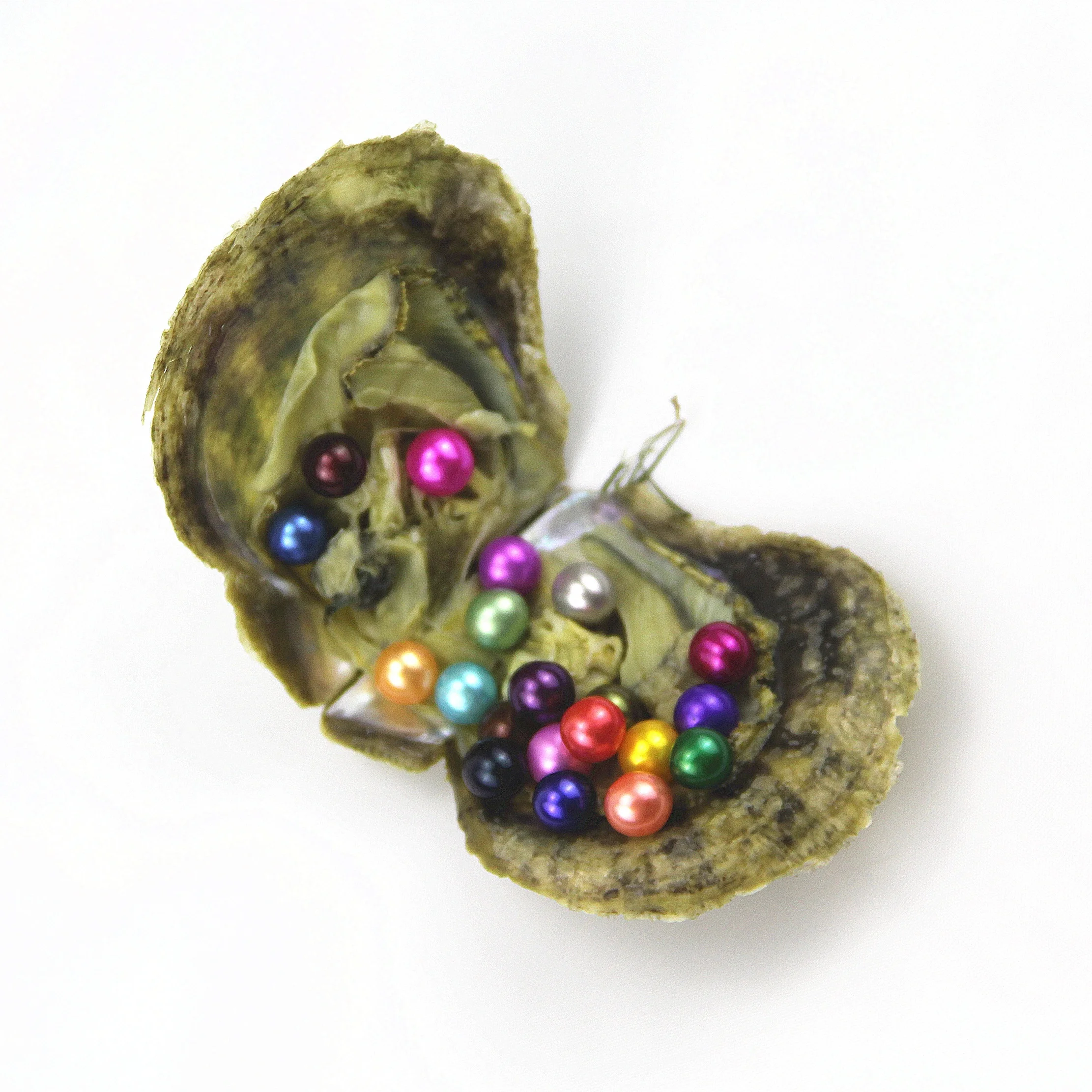 
AAA+ grade 6-7mm Freshwater Natural Pearl Mixed 34 Colors 20 pearls in 1 Akoya pearl oysterl,Vacuum packing 