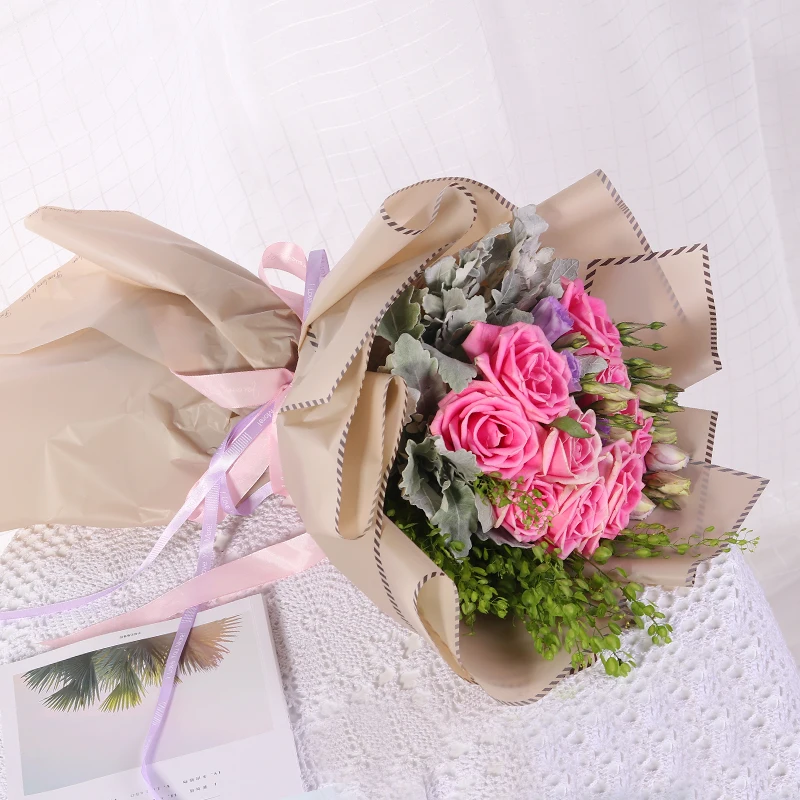 
Custom Wrapping Tissue Paper Wholesale Bouquet Wrapping Paper Striped 