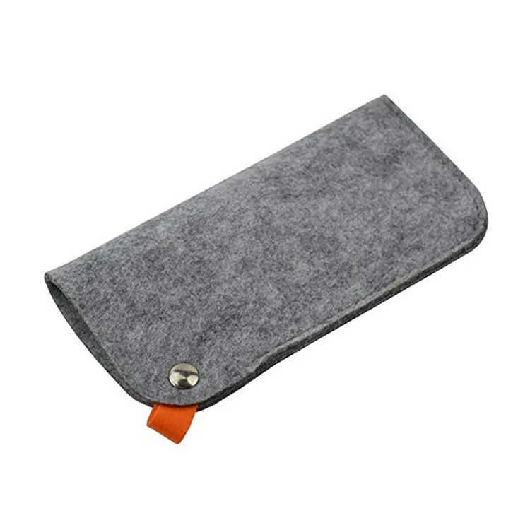 High Quality Eyeglasses Pouches Portable Felt Eyewear Optical Sunglasses Bag Customized Pouch