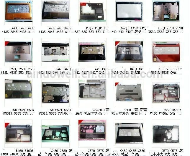 original new laptop spare parts / A B C D Cover / DC power jack / keyboards / CUP cooling fan for notebook repairment