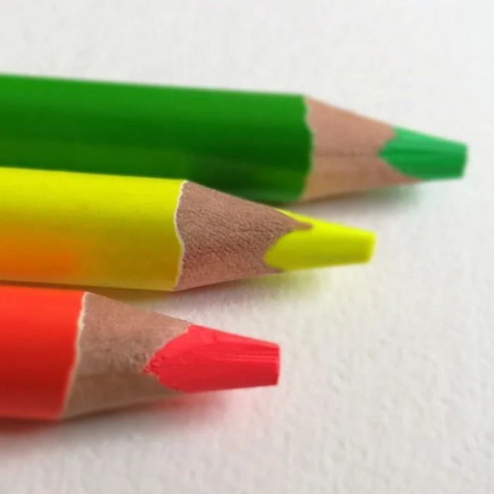 
High Quality Wooden Jumbo Neon Highlighter Pencils for Marking 