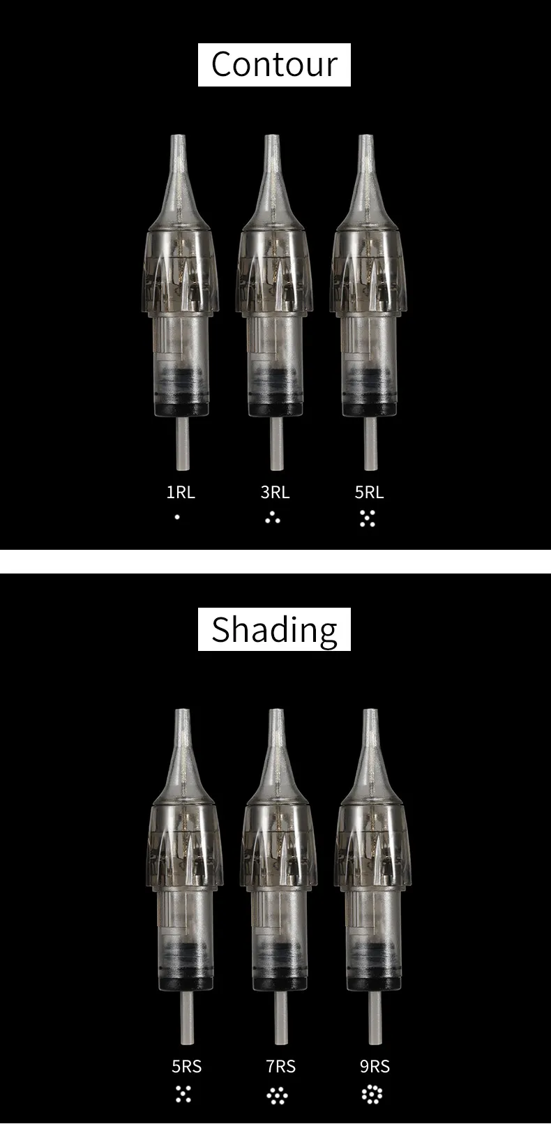 Стерилизованная гигиеническая универсальная тату-игла в индивидуальной упаковке для машинки для перманентного макияжа