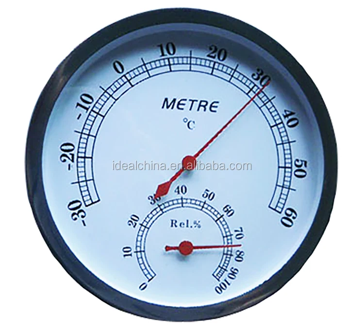 Metal case Sauna Room Thermometer and hygrometer