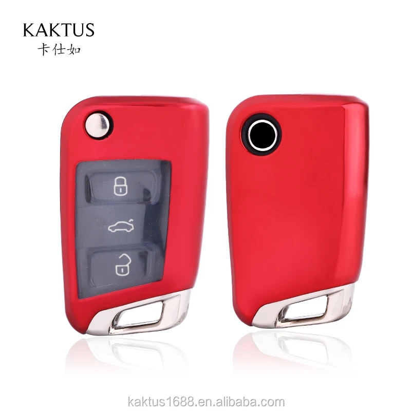 For volkswagen Golf 7 Lamando Superb Teramont Tiguan L Touran LAVIDA PLUS Car Key Case TPU protect Cover Carkey shell