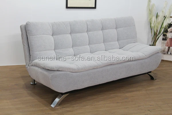 Elegant Fabric Double Cushions Modern Furniture Fabric Plat Pack Living Room Furniture Big Size Comfortable  3 eater Sofa Bed