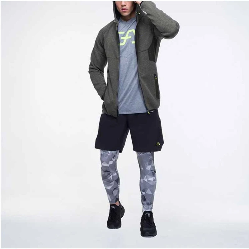 2019 New Arrival Custom Fitness Hoodie Men Hooded Sweatshirt