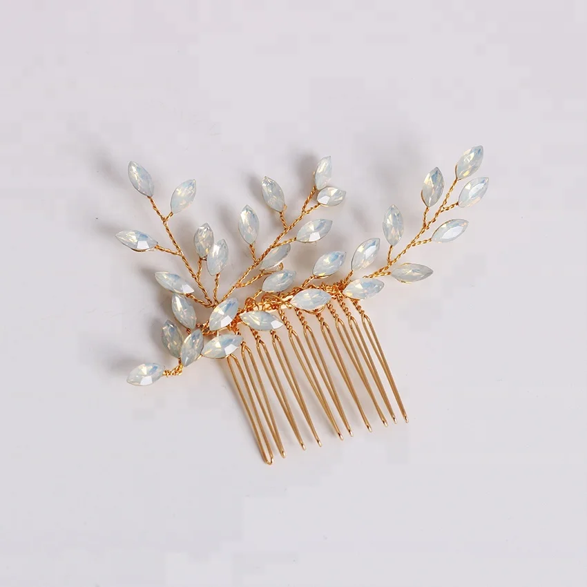 Wholesale fashion wedding bride crystal hair comb