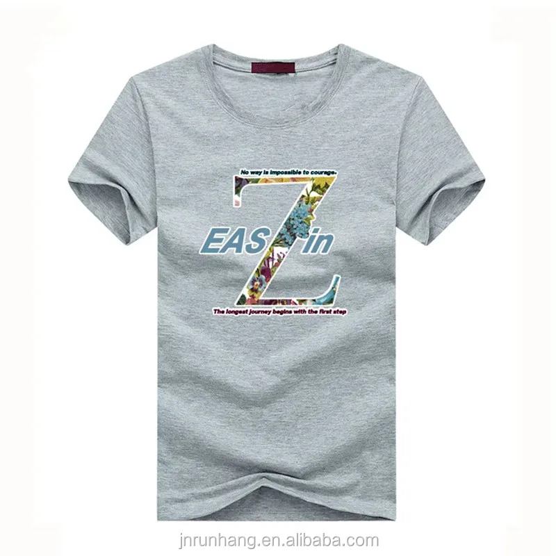 Short sleeve custom silk screen printing logo t-shirt