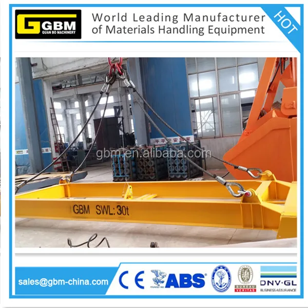 40ft 20ft ISO shipping container semi automatic spreader lifting equipment