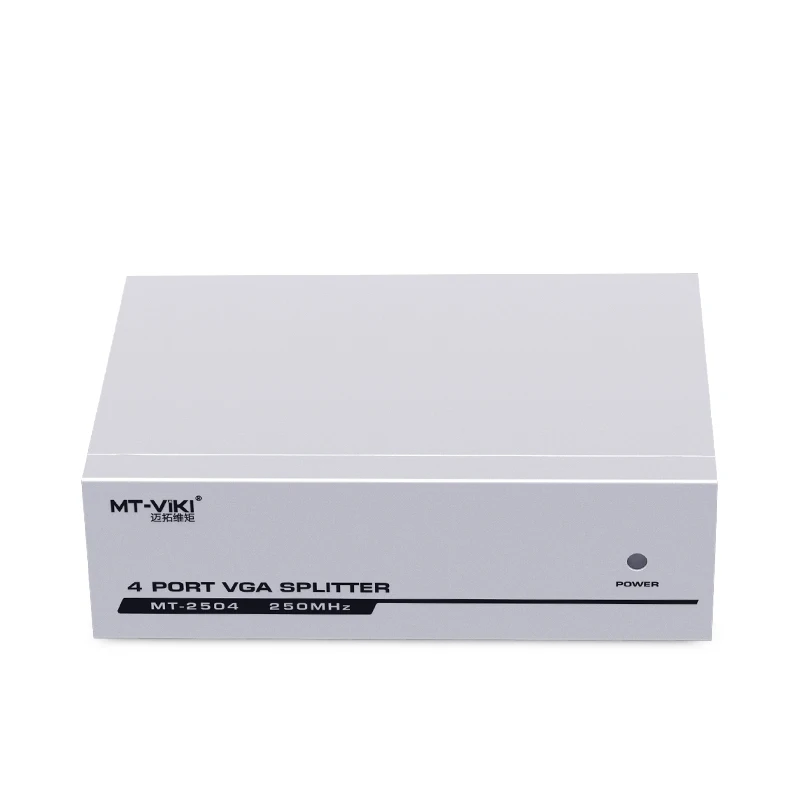 250 МГц vga-разветвитель 1 в 4 out, MT-VIKI 1x4 1 компьютера 4 монитор + адаптер питания сплиттер VGA
