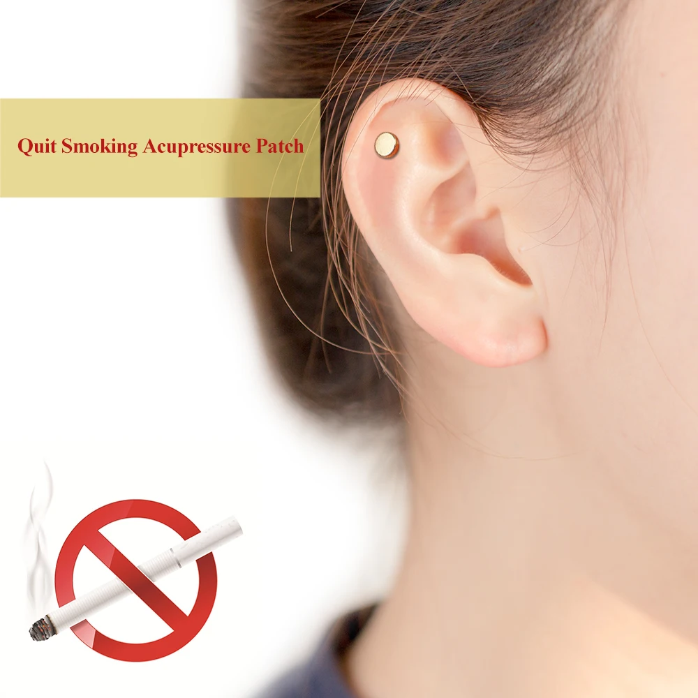 Stop Smoking Device Quit Stop Smoking Smoke Ear Auricular Magnet Sticker Therapy Loss Weight