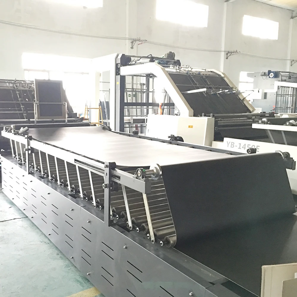 Factory price semi automatic cardboard flute corrugated box board paper laminating machine / laminator machine for sale