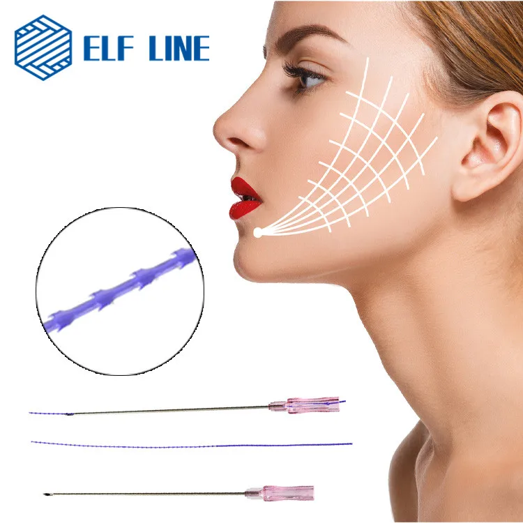 
Korea ELF LINE high quality e.p.t.q. pdo thread lift for face lifting 
