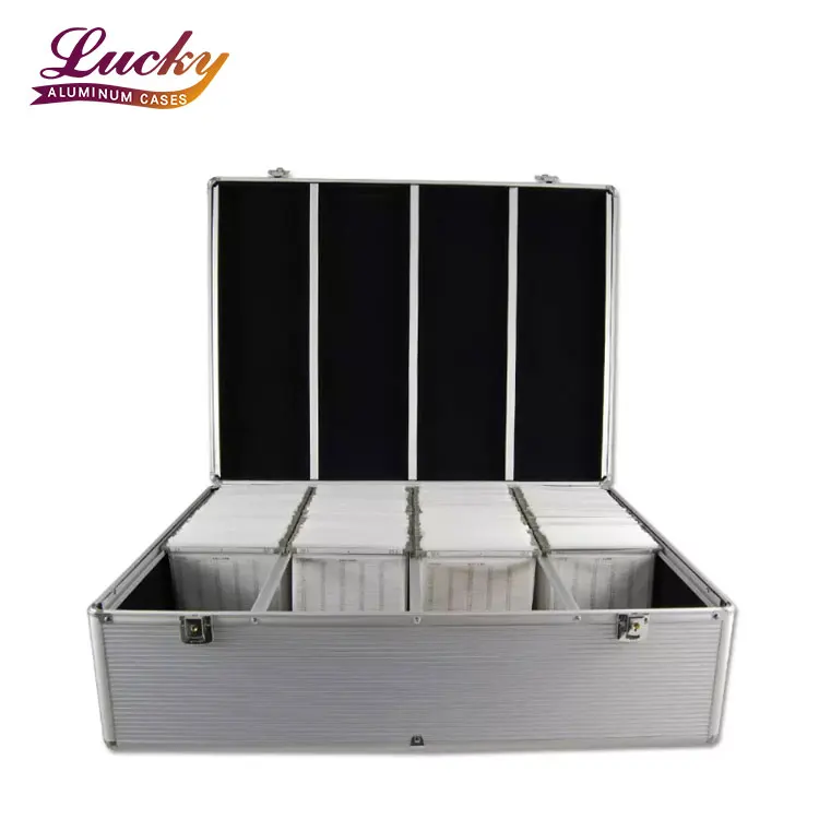 Factory price custom size 1000 cd dvd aluminum storage case