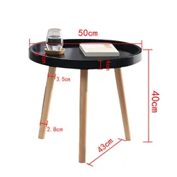 Nordic Small Round Table Mini Coffee Table Modern Minimalist Sofa Side Corner Several Balcony Bedside White Table