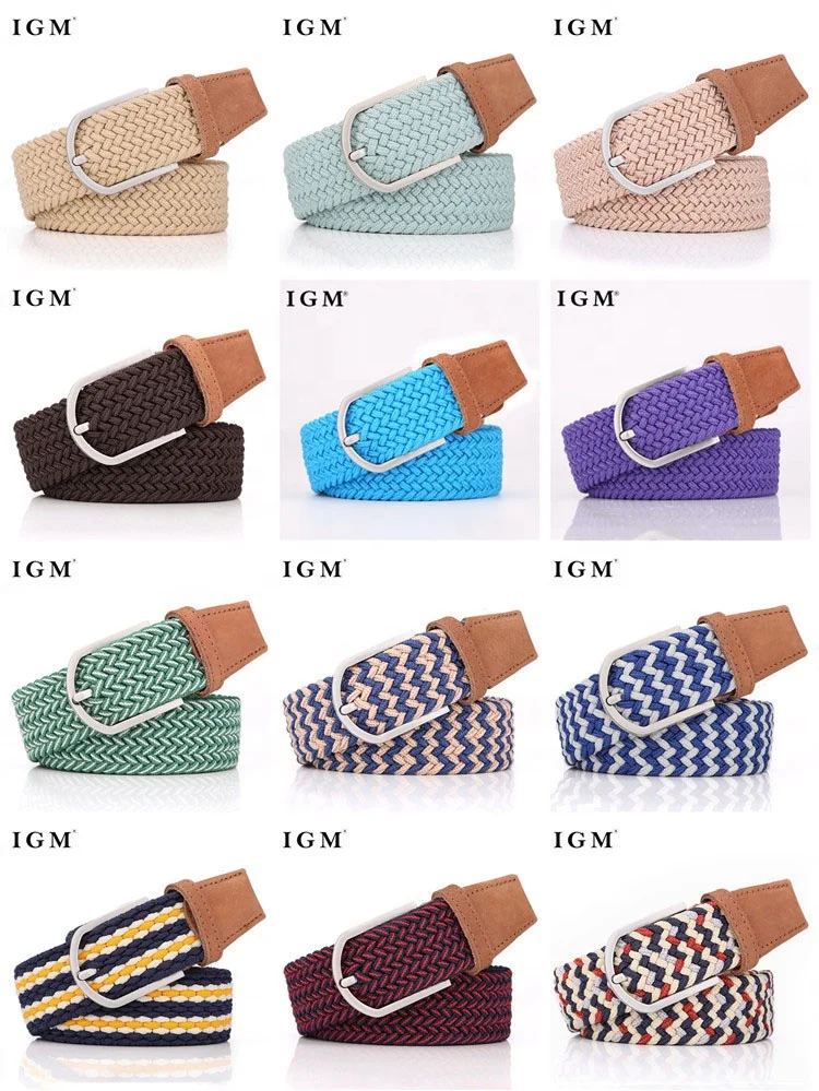 Polypropylene Fabric Woven Braided Belt For Men