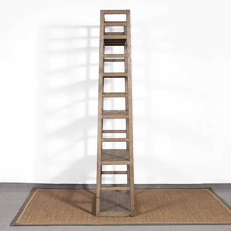 
Chinese style vintage decorative wooden furniture shelf 