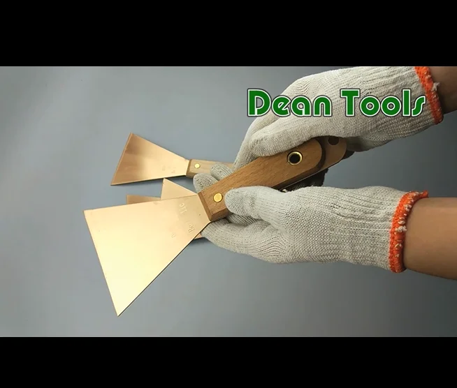 Explosion Proof ,Non Sparking Scraper Putty Knife ,wooden handle 25*80mm 80*165mm