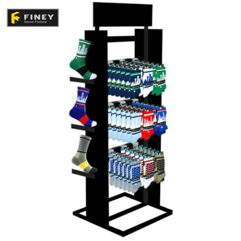 Деревянная витрина для носков с крючком дизайн под заказ