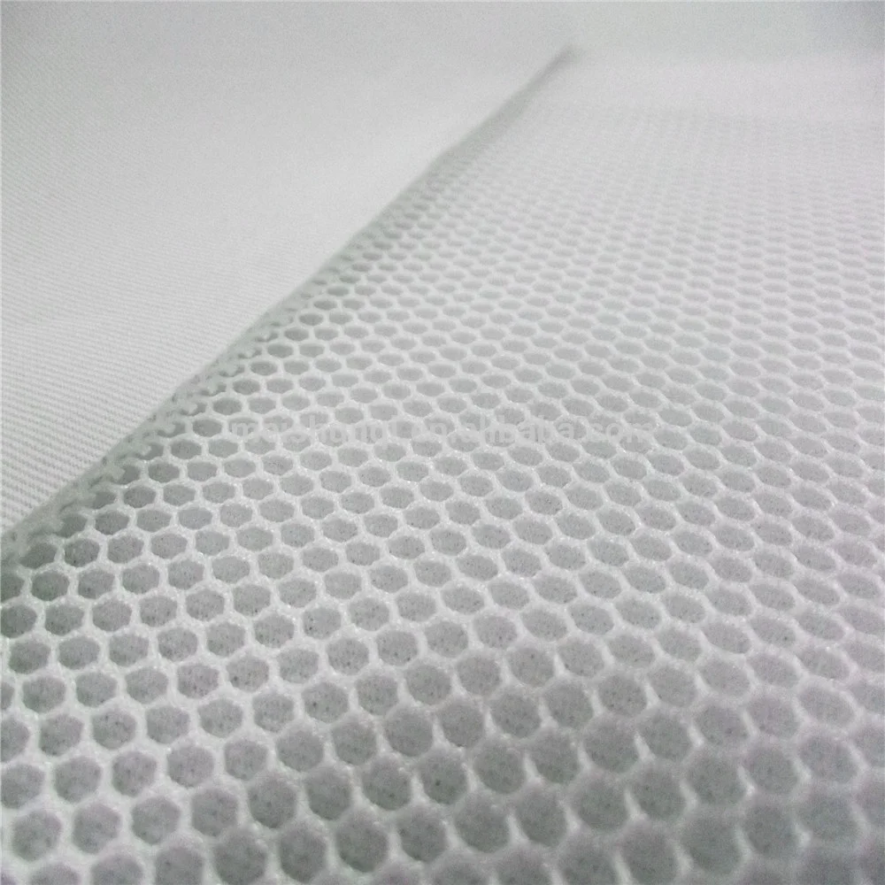 100% Polyester Honeycomb 3d Air Spacer Sandwich Mesh Fabric