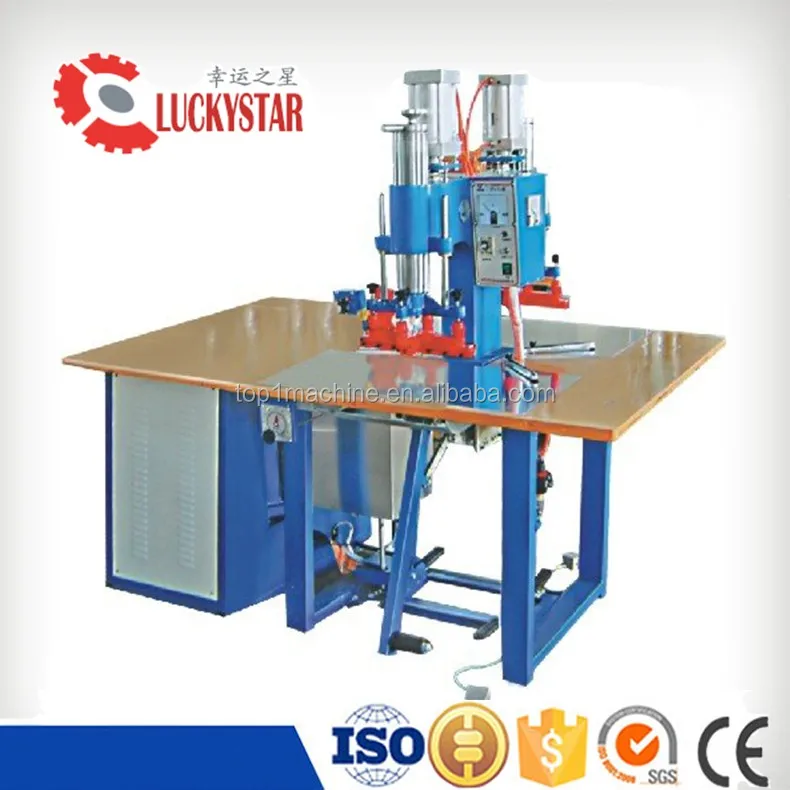 Double head RF pvc fabric welding machine