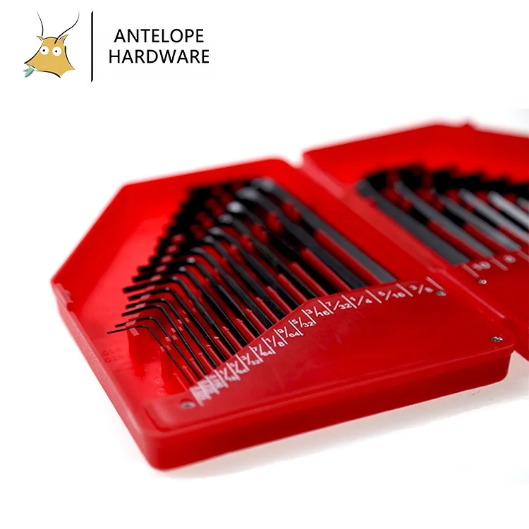 30 PCS Metric SAE and Inch Size Key Hex Wrench Allen Key  Set