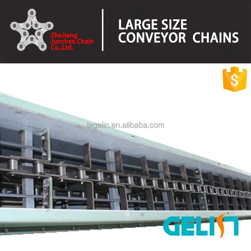 Feed Mill food large size scraper conveyor roller chain TGSS