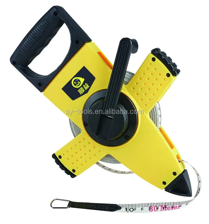 Handy Construction Tools 100 Meter Open Reel transparent measuring tape