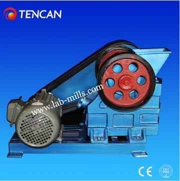 China Tencan laboratory primary jaw crusher, small portable crushing machine stone rock jaw crusher