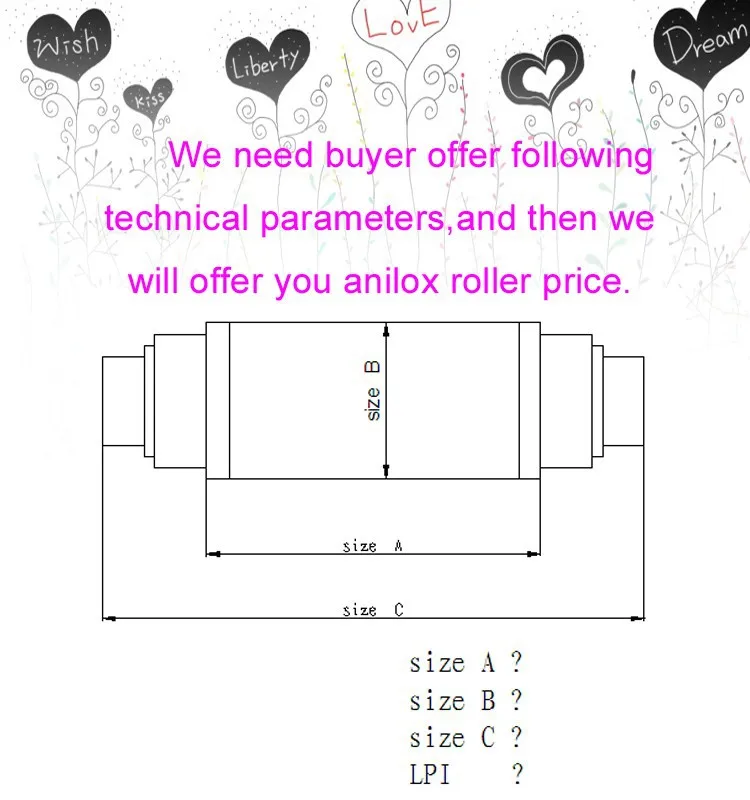 High Accuracy comby Anilox cylinder in printing machinery parts