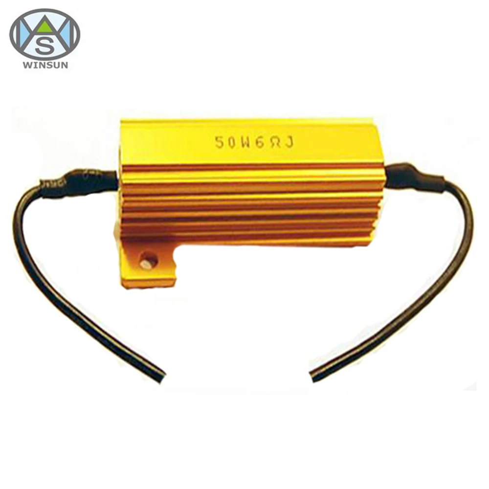 5W-500W Gold Aluminum Housed Wirewound Power Resistor