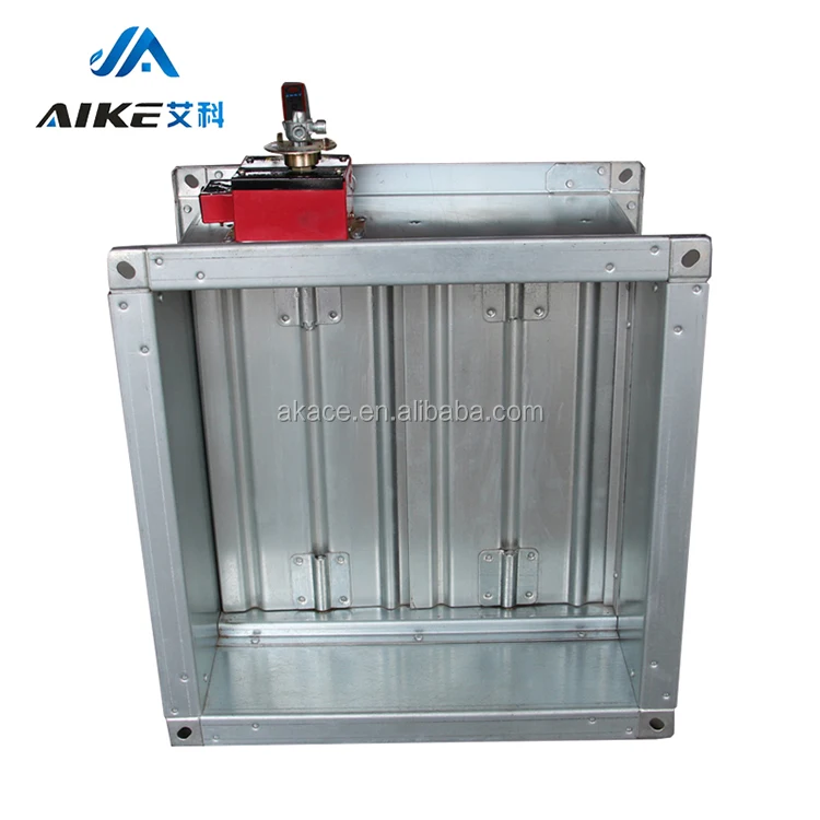 Aike Hot Selling Electric Safe And Durable For Firefighting Galvanized Steel Fire Damper