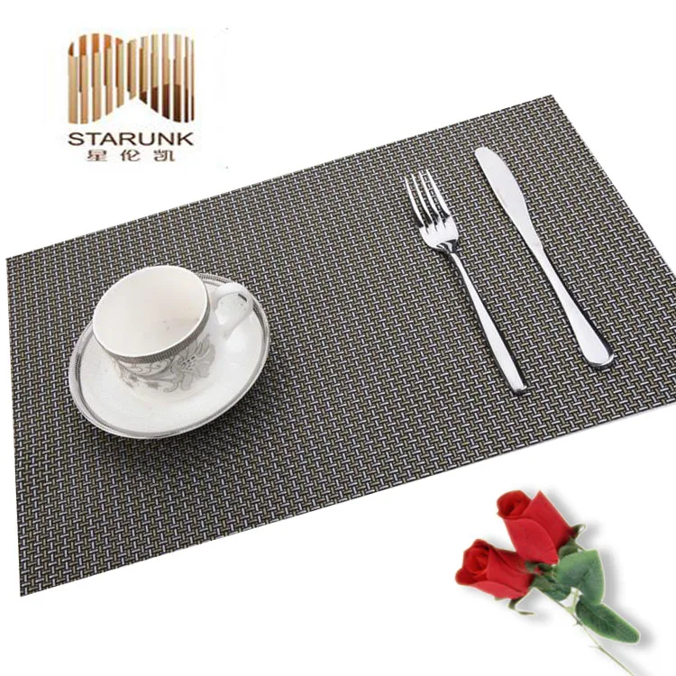 Eco-Friendly Factory Price Custom Color Table Mat Insulation Plastic Table Placemats
