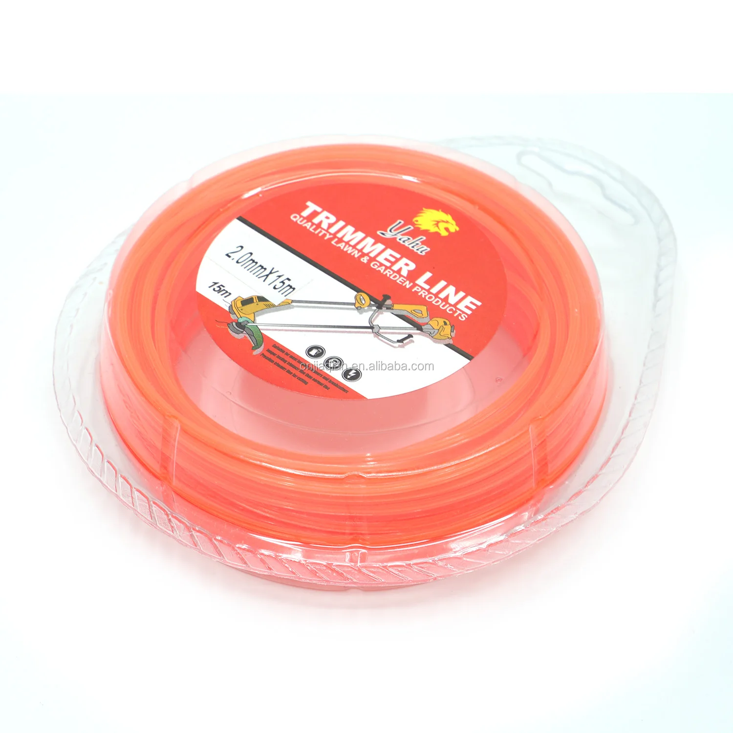 15m dual square Nylon Grass Trimmer Line With Double Blister