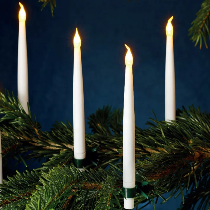 NEW Europe Style Christmas tree candle LED clip candle light with remote