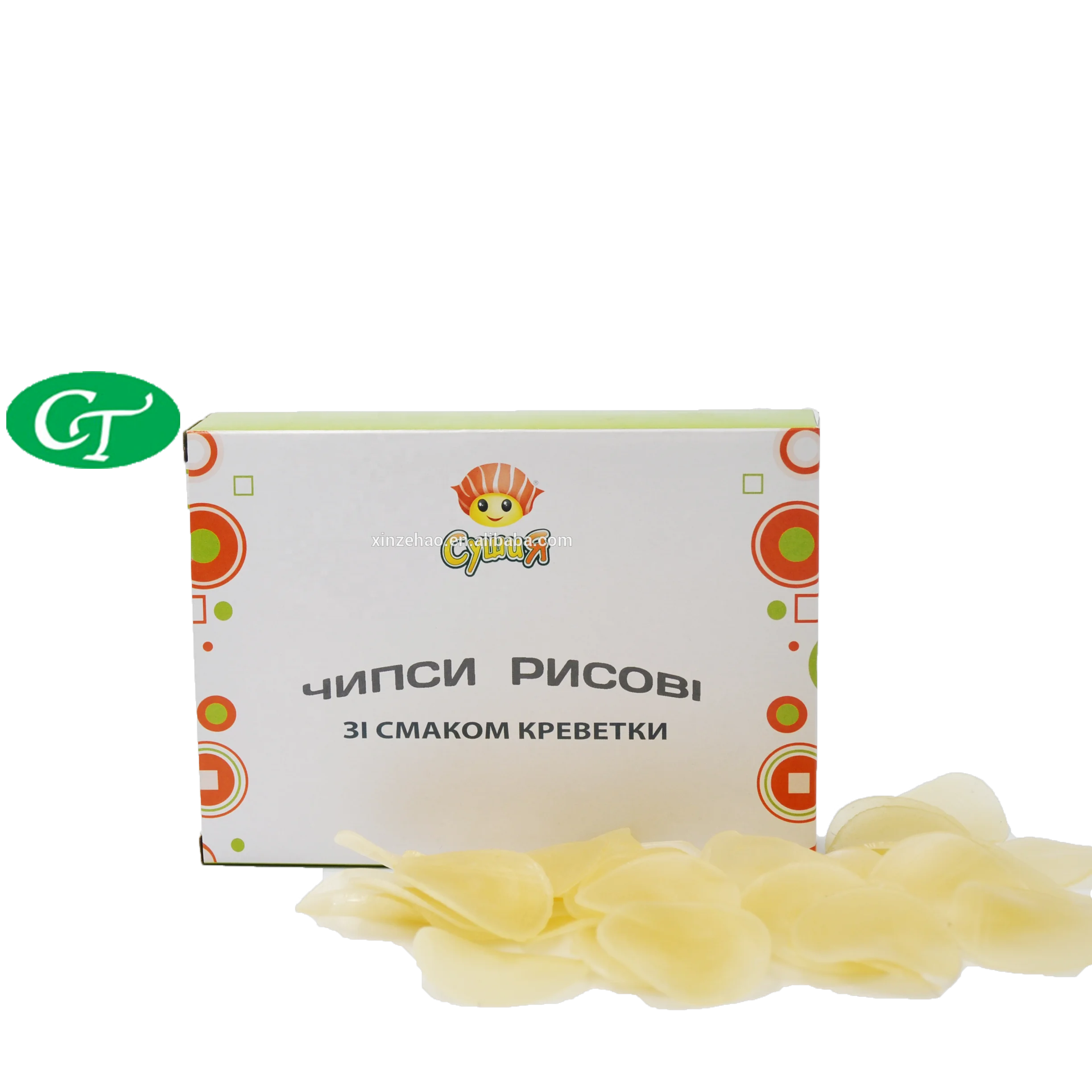 Сушеные чипсы креветки, 120 г, крекеры белого цвета