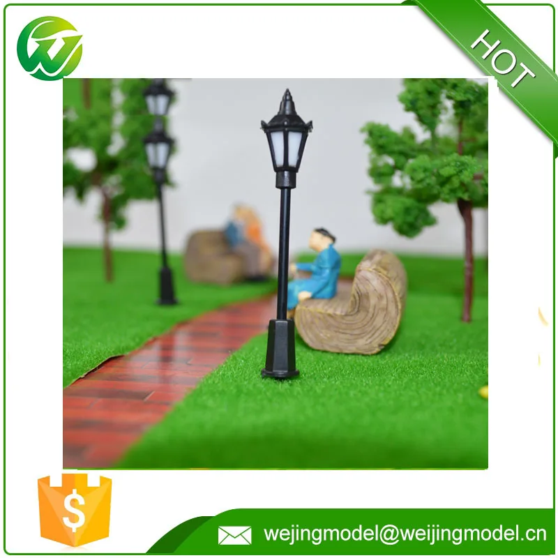 HO scale model street lights